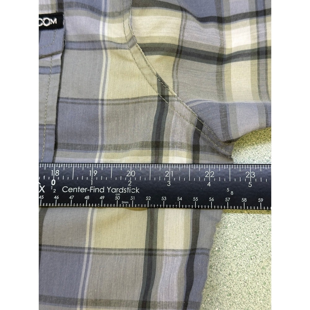 Volcom Precise LS Plaid Button Down Shirt Mens La… - image 7